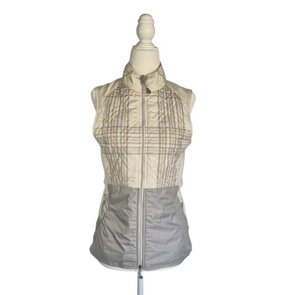 New Peter Millar Women's Grey Ivory Lizzie Hybrid Golf Vest Small - Picture 3 of 11